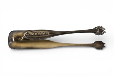 Pince à sucre en argent (Poinçon Minerve, 950) Poids : 36 g - Photo 1