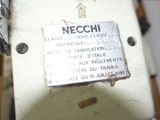 a close up of a sewing machine with a label on it