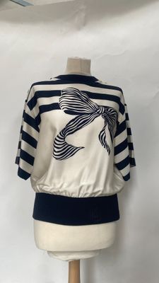 a close up of a mannequin on a mannequin with a bird on it