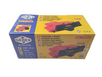 Ponceuse à bande GEREX Gx730PB - Neuf - TVA Récupérable - Ce…