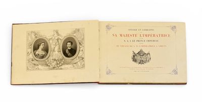 un livre ouvert sur lequel figure une image représentant deux hommes et une femme