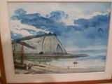 une photo d'une photo d'un tableau sur le mur