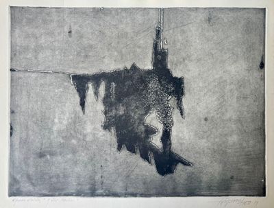 une image représentant un dessin en noir et blanc d'une personne suspendue à une corde