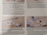 four pictures of a cat in a bowl on the floor