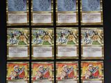 Les cartes sont toutes de couleurs et de tailles différentes pour chaque personnage.