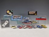 a lot of toy cars that are on display