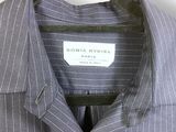 a close up of a shirt with a label on it
