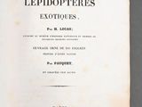 an old book with a black and white title on it
