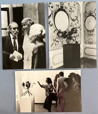 Leonardo Bezzola. Lot de 3 photos, Jean Tinguely, rétrospect…