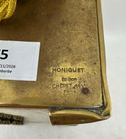 Jacques MONIQUET, Pied de lampe en laiton froissé et son aba… (photo 3)