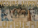 une photo d'un panneau indiquant « concours hippique de Plomberes »