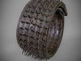 a close up of a metal object with spikes on it