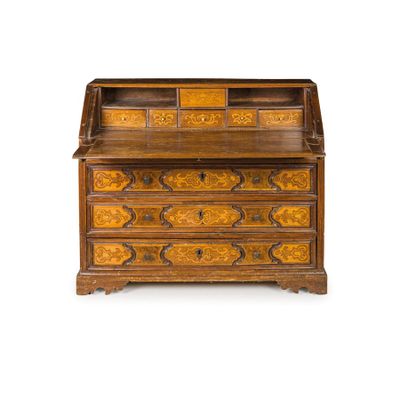 Commode À Abattant EN Noyer, RÉGion DE Lombardie-Veneto, Xvi…