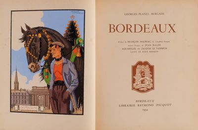 a book with a picture of a man on a horse
