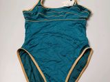 a close up of a swimsuit on a white surface