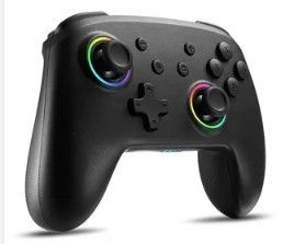 a close up of a game controller on a white background
