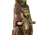 statue of a woman holding a baby in her arms