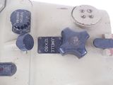 a close up of a machine that has a button on it