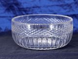 an image of a clear glass bowl sitting on a table