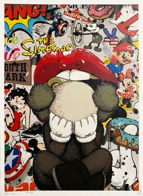 une photo d'une photo d'un singe portant un chapeau rouge