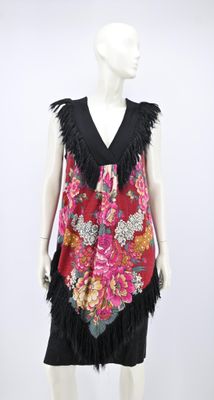 KENZO - Robe sans manche en maille partiellement imprimé flo…