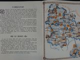 an open book with a map of france on it