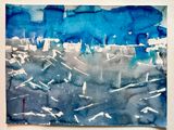 une peinture à l'aquarelle d'un bateau dans l'eau