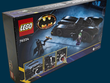lego batman batmobile set in box on blue background