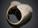 an 18k gold and diamond ring, by van cleef