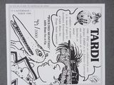 a black and white picture of a comic strip