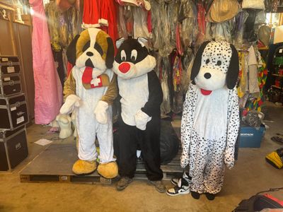 A30 : Lot de 5 mascottes : St Bernard, Gros Minet, Cochon, L…