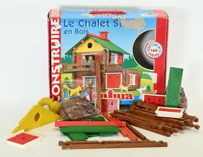 Boite de construction « Le chalet Suisse » de chez JeuJura, 162 pièces - Photo 1