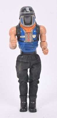 Chine, Toy Island, figurine articulée SWAT police avec casqu…