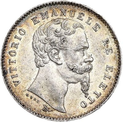 une pièce d'argent avec un visage d'homme dessus