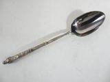 a spoon that is sitting on a table