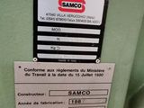 a label on the back of a machine that says sanco
