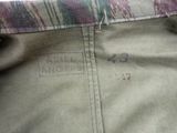 an image of a close up of a pants with a label on it