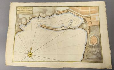 Jacques AYROUARD. Plan du Port de Cassis en Provence