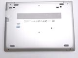 a close up of a laptop with the bottom panel missing