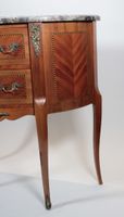 Commode demi-lune en bois de placage et marqueterie ouvrant … (photo 4)