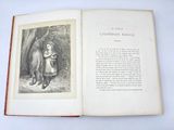 an open book with a picture of a boy and a horse