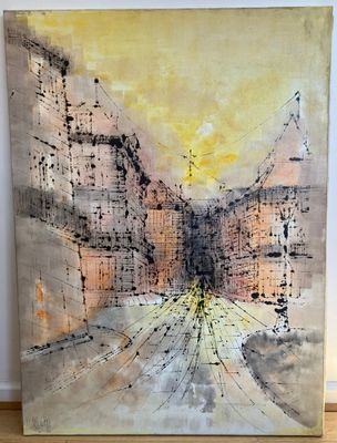 Jan VAKOWSKAI (1932-2006). Rue de Paris.