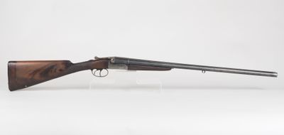 a rifle on a white background with a white background