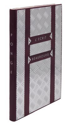 PONGE (Francis). L'Écrit Beaubourg. Paris, Centre Georges Po…
