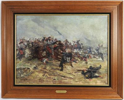 Emile CHEPFER (1876-1944): "Charge de cuirassiers contre l'i…