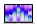 an apple macbook pro laptop with a purple and blue background