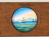 a picture of a picture of a ship in the ocean