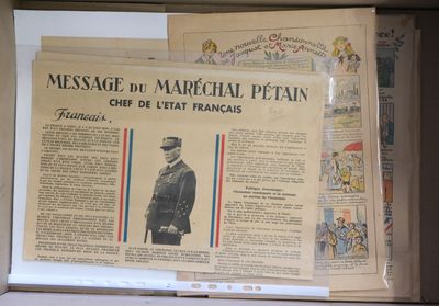 an old newspaper with a picture of a man in a military uniform
