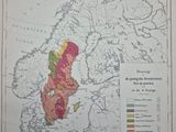 une vieille carte de l'Europe indiquant l'emplacement des régions européennes