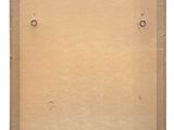 a picture of a piece of cardboard hanging on a wall